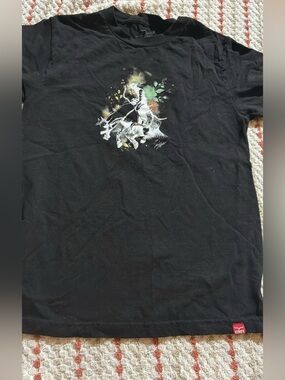 Kimes Ranch Black Short Sleeve Tee with Multicolor Rodeo Graphic